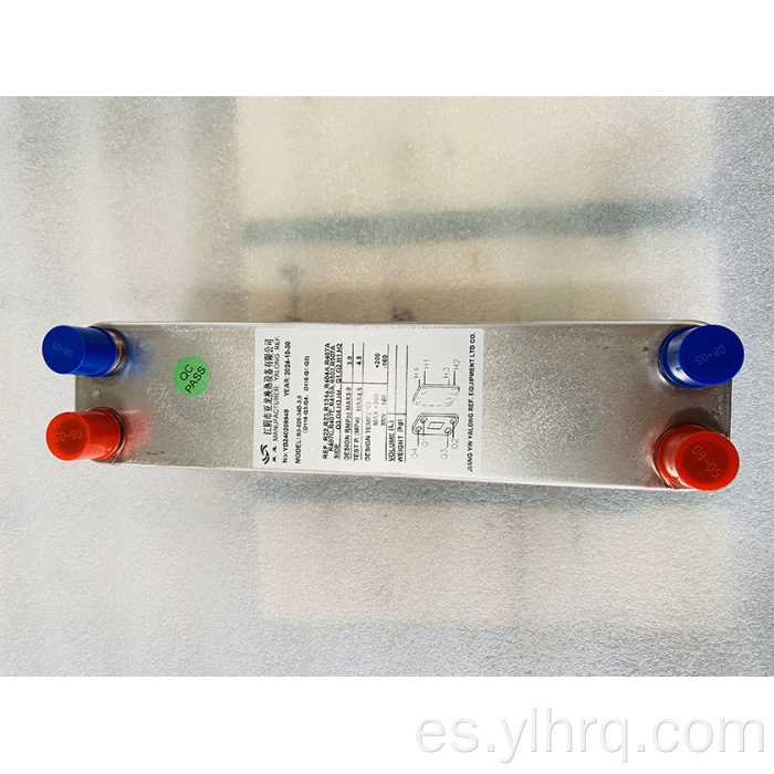 Intercambiador de calor de placa soldada 20 placas B20